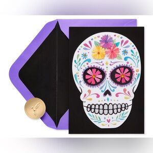 🆕Papyrus 3D Day Of The Dead Greeting Card